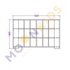18 Cell Curved Shelf Unit