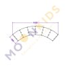 18 Cell Curved Shelf Unit