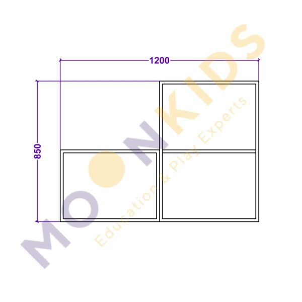 3 Cell Shelf Unit