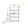 4 Angled Shelf Unit