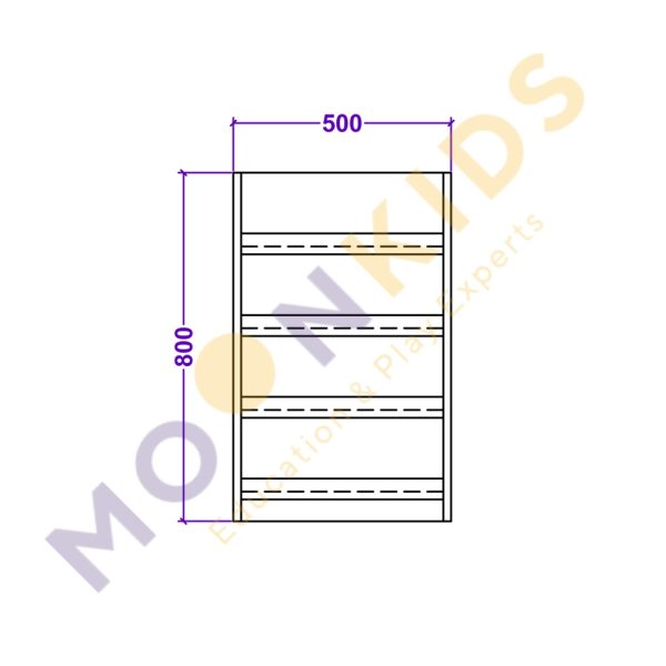4 Angled Shelf Unit