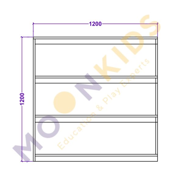 4 Double Side Shelf Unit