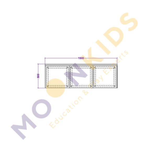6 Tray Unit With Cork Board