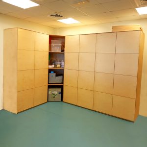 L Shape Cupboard Set