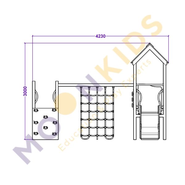 Adventure Climbing Frame with Cargo Net