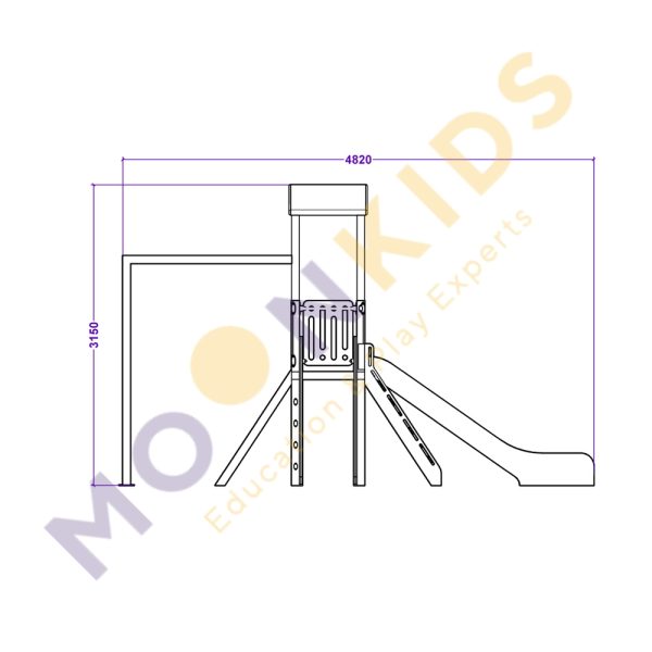Adventure Climbing Frame with Monkey Bar