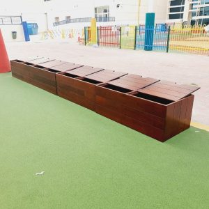 Straight Seating With Storage