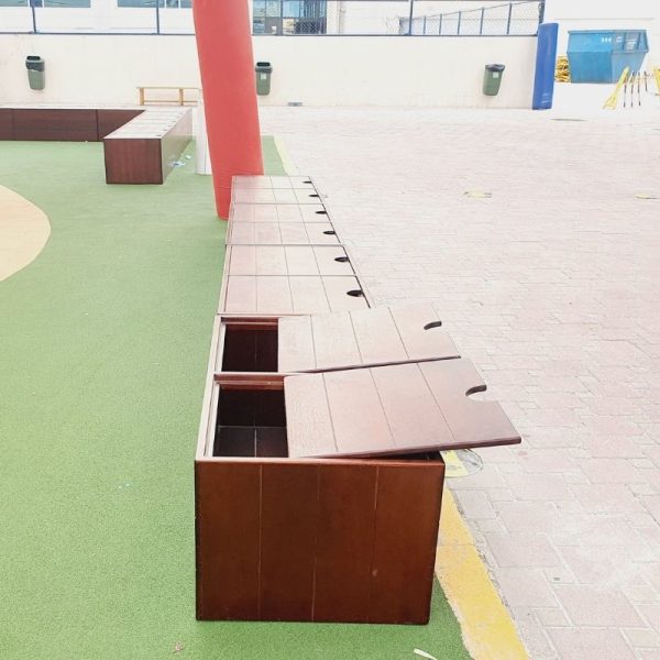 Straight Seating With Storage