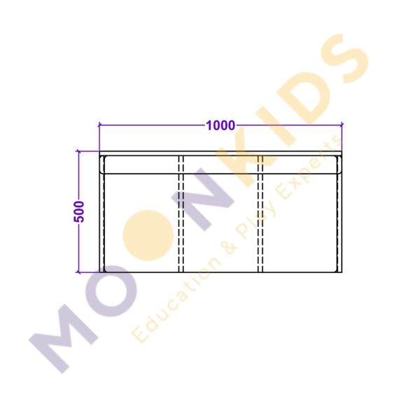 Bench Seating With Open Book Shelving