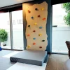 Rock Face Climbing Wall with Mat