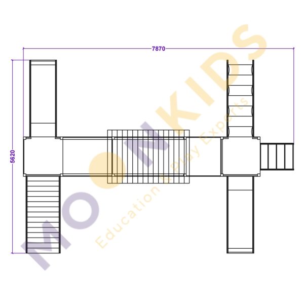 Climbing Frame With Slide and Accessories