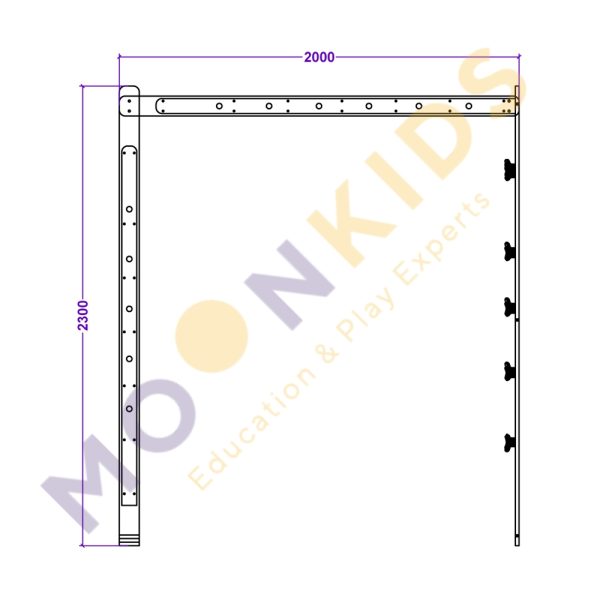 Climbing Wall with Monkey Bar