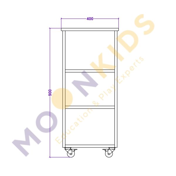 Corner 4 Shelf Unit
