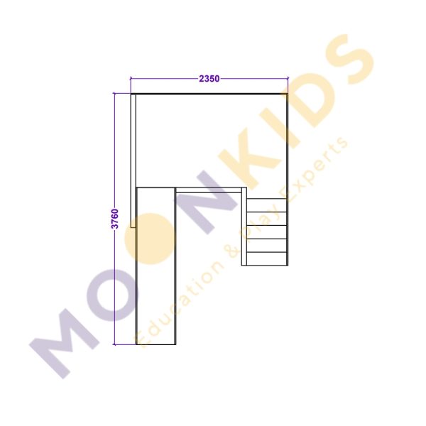 Corner Climbing Frame Platform Set 10