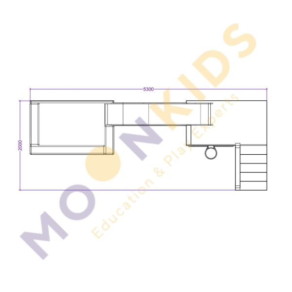 Corner Climbing Frame Platform Set