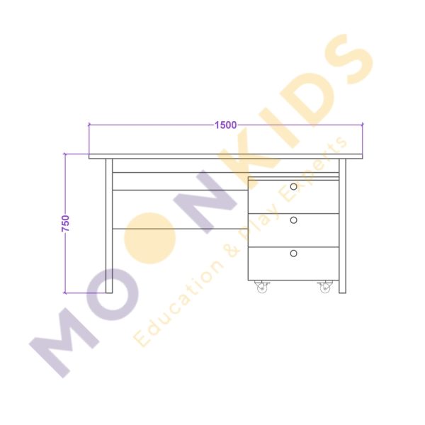 Desk With Mobile Drawers