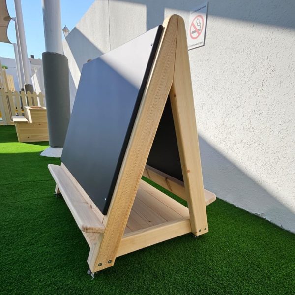 Double Sided Art Easel on Wheels