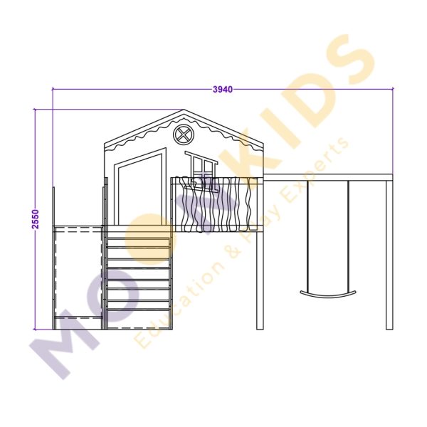 Explorer Play House with Swing