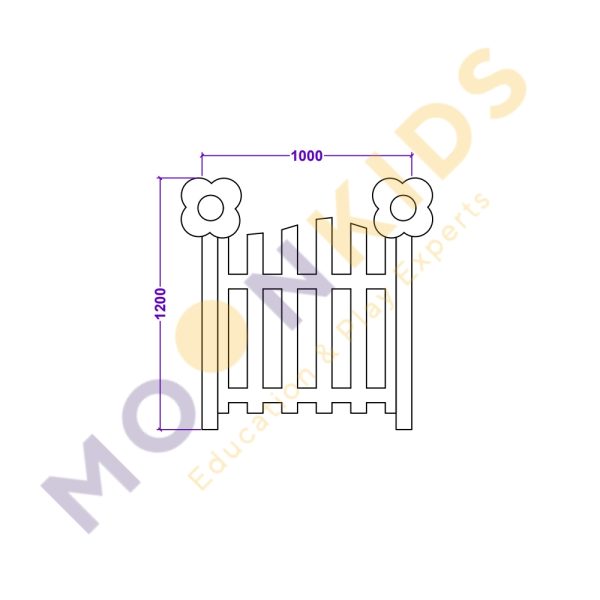 Floral Designs Picket Fence