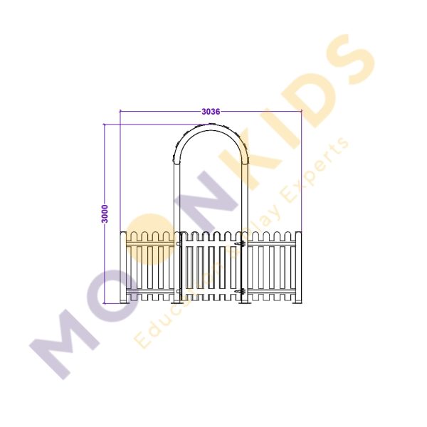 Garden Fence & Gate Arch
