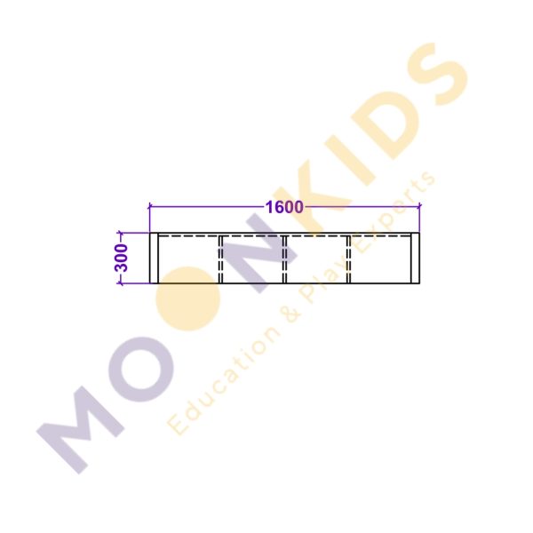 House Shape Open Shelving Unit