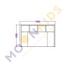 House Shape Shelving Unit With Bench Seating