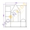 House Shaped Soft Play Structure
