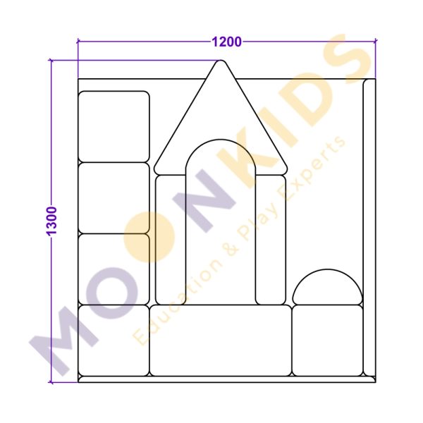 House Shaped Soft Play Structure