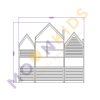 House Shelving Unit with Drawers