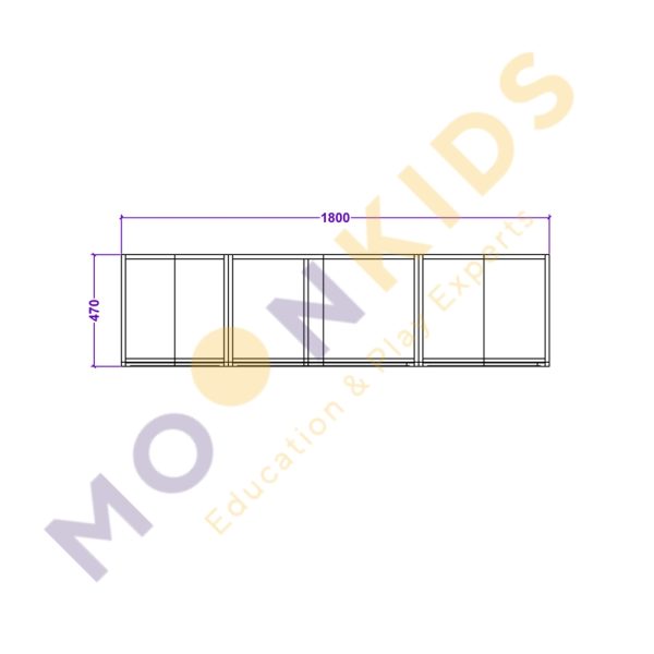 House Shelving Unit with Drawers
