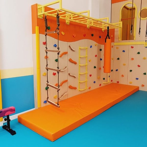 Sensory Climbing Wall With Monkey Bars
