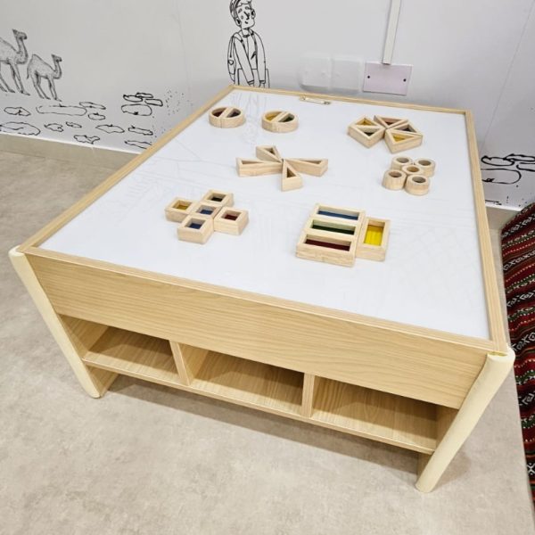 Lightbox Table With Shelf