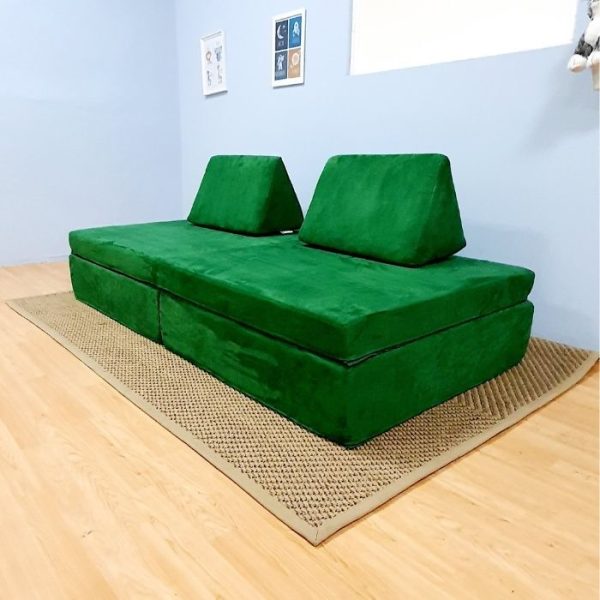 Play Sofa – Green Suede