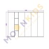 L Shape Cupboard Set