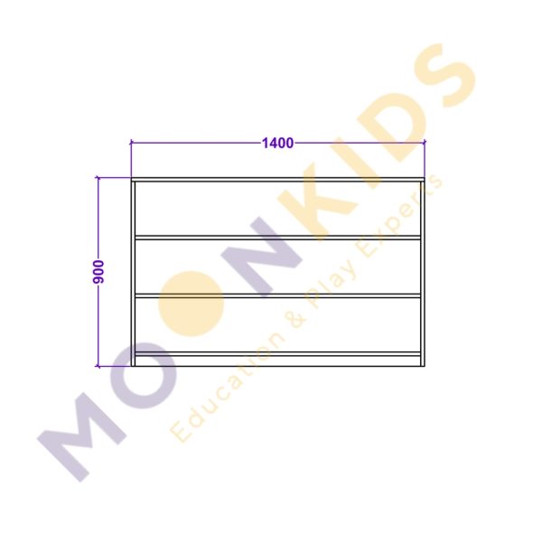 Large 4 Shelf Unit
