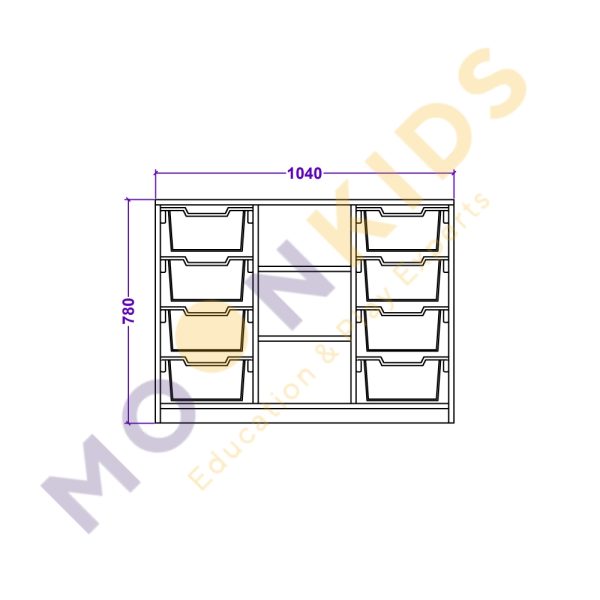 Large 8 Tray Unit