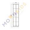 Large Staggered Shelf Unit