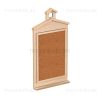 Cork Board Wall Drawing Frame