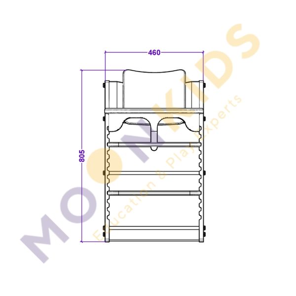 MK High Chair - White