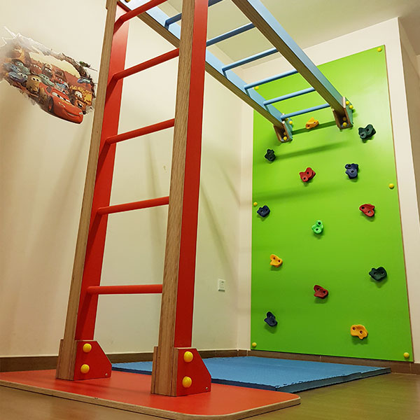 Climbing Wall with Monkey Bar