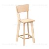 High Stool with Backrest