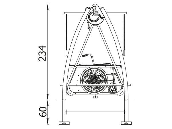 Integration A4K Swing - galvanized