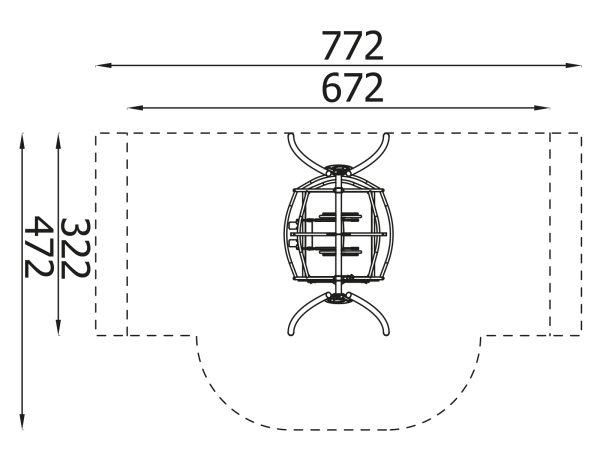 Integration A4K Swing - galvanized