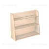 Open 3 Shelf Unit Plain Back