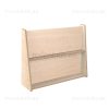 Single Side 2 Shelf Book Stand With Acrylic Mirror on Back
