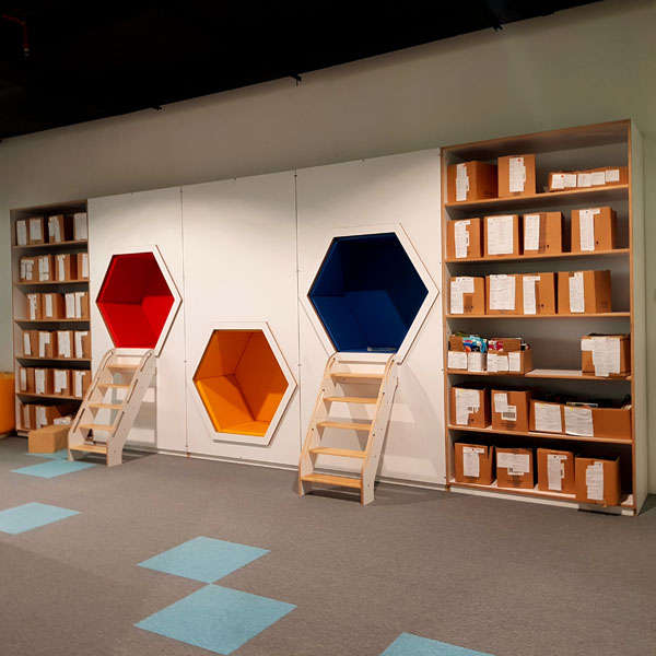 Moon Kids Hexagonal Wall Seating