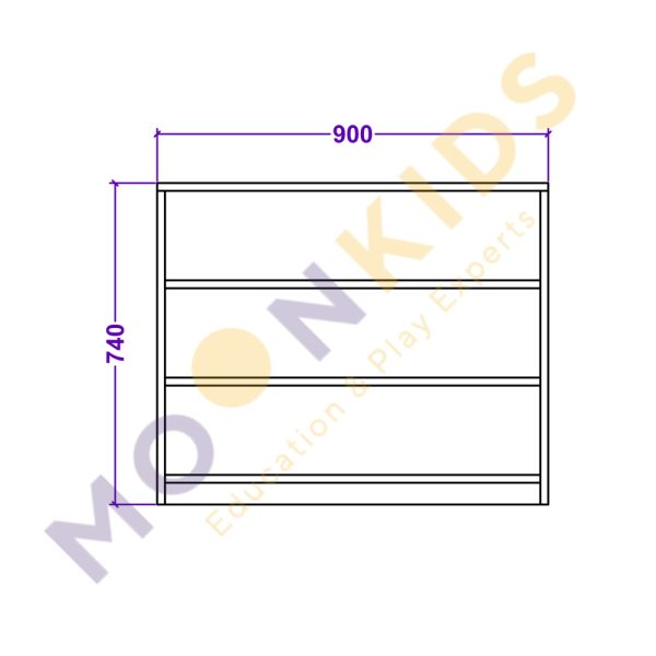 Medium 4 Shelf Unit