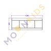Medium Bench Seating With Open Storage