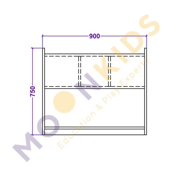 Medium Book Compartment Stand
