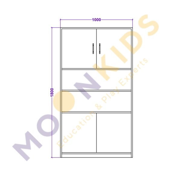Medium Cupboard with Shelf Storage